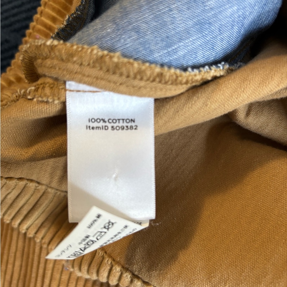 L.L. Bean Women's Tan Signature Wide-Wale Shirt Jacket Size M In Corduroy - Picture 4 of 9